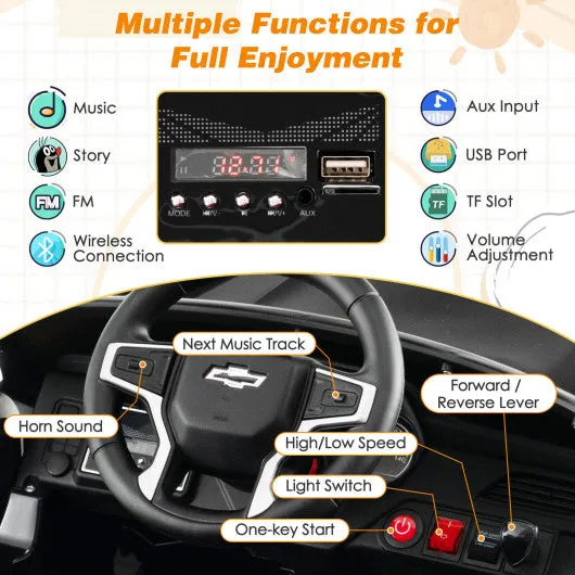 12V Kids Ride on Car With 2.4G Remote Control-Black