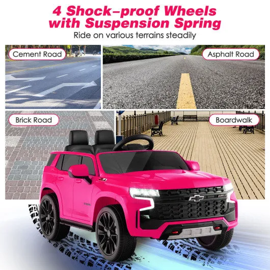 12V Kids Ride on Car With 2.4G Remote Control-Pink