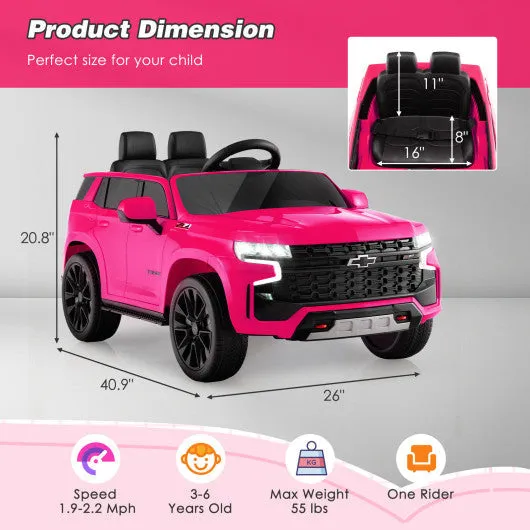 12V Kids Ride on Car With 2.4G Remote Control-Pink