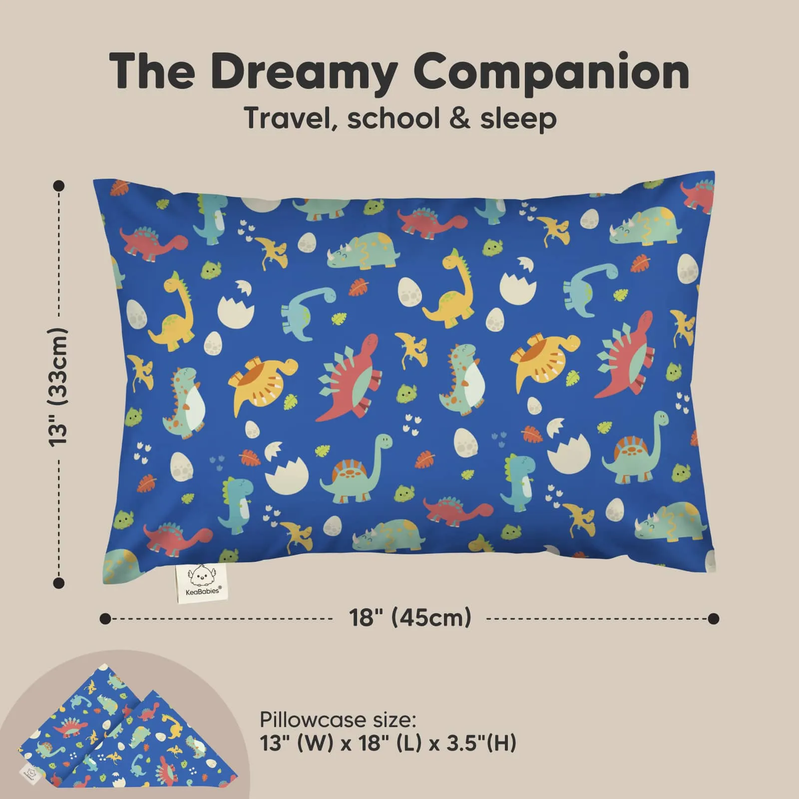 2-Pack Pillow (DinoWorld & Happy Dino)