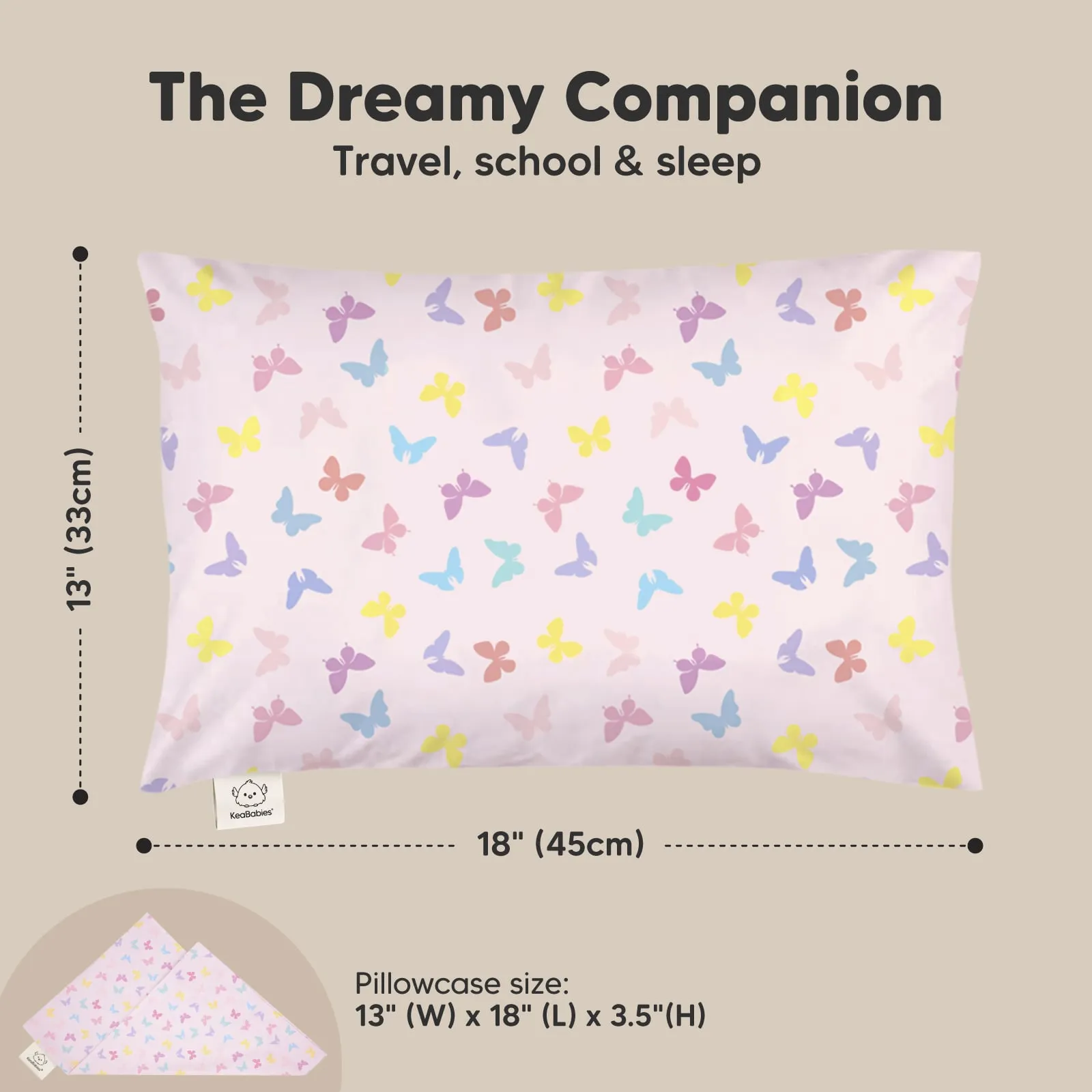 2-Pack Pillow (Jolly Rainbow & Flutter)
