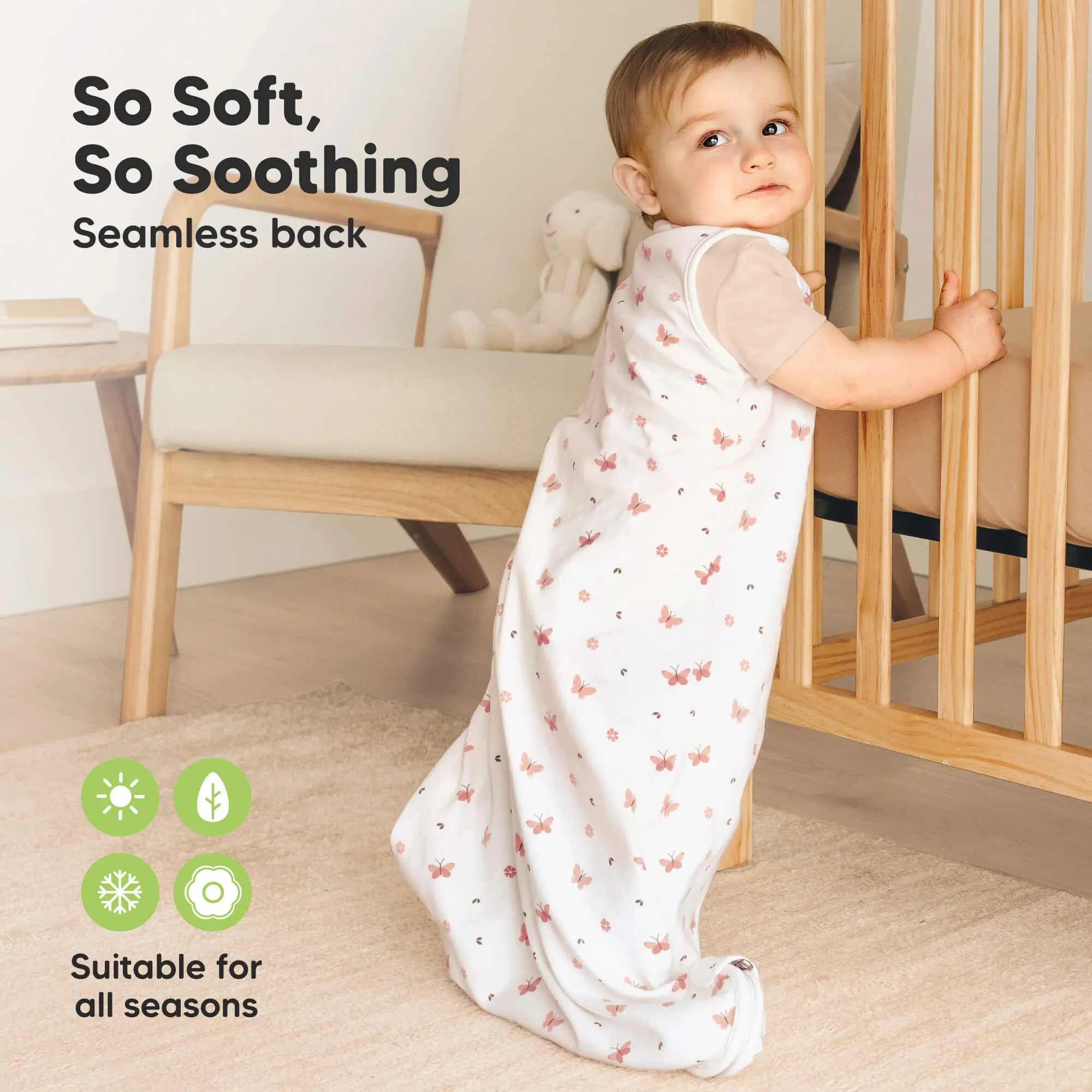 2-Pack Soothe Sleep Sacks (Butterflies)