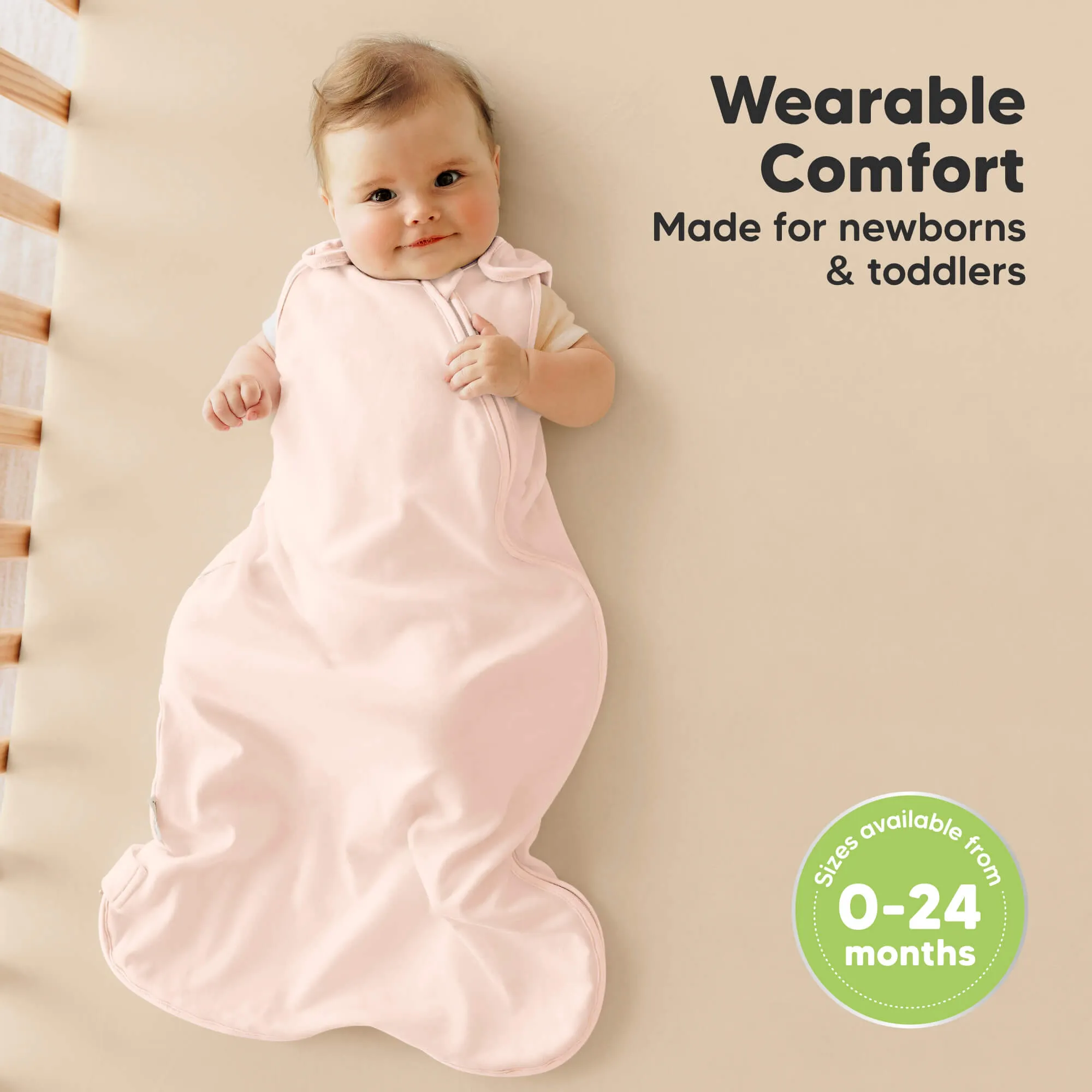 2-Pack Soothe Sleep Sacks (Mist Rose)