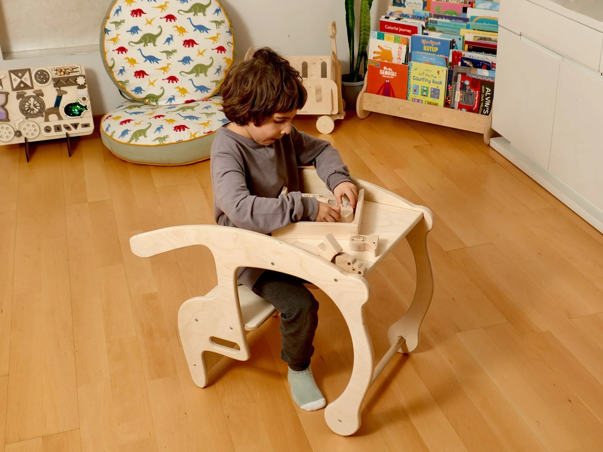 2in1 Toddler Rocking Chair and Toddler Table | Eco-Friendly Kids Furniture - Kidodido