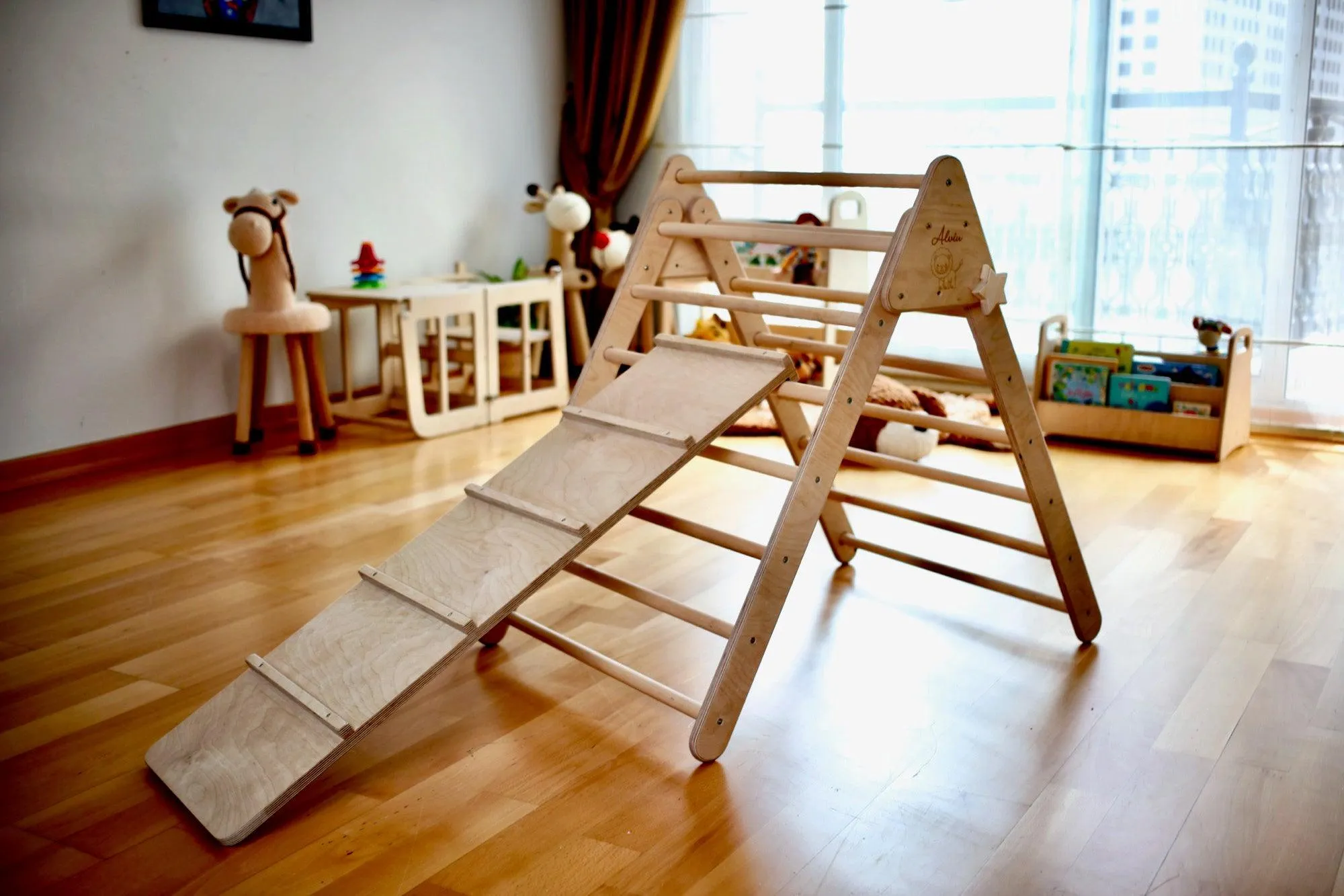 3 Size Montessori Triangle Climber Set | Indoor Playground for Kids