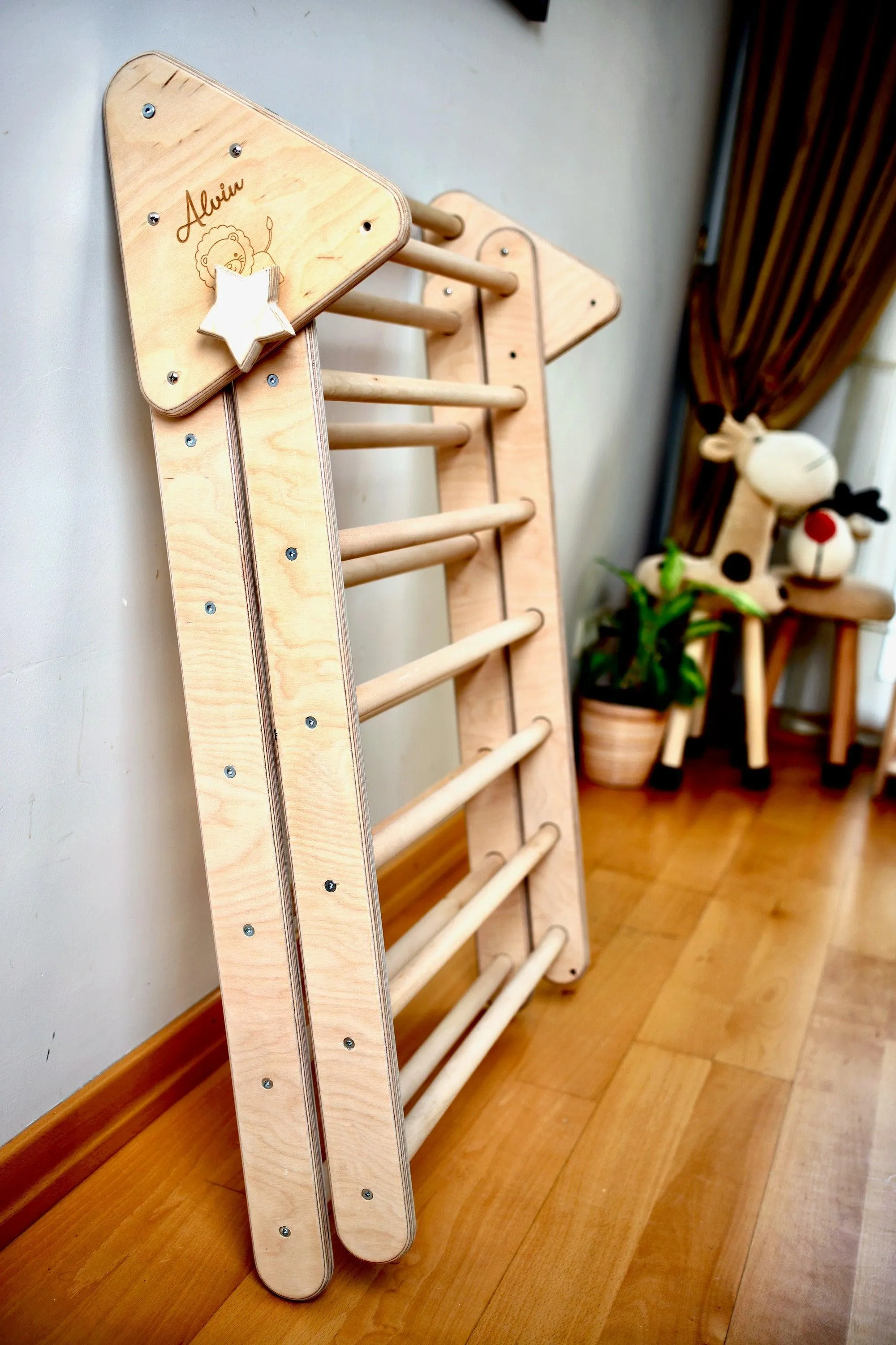 3 Size Montessori Triangle Climber Set | Indoor Playground for Kids