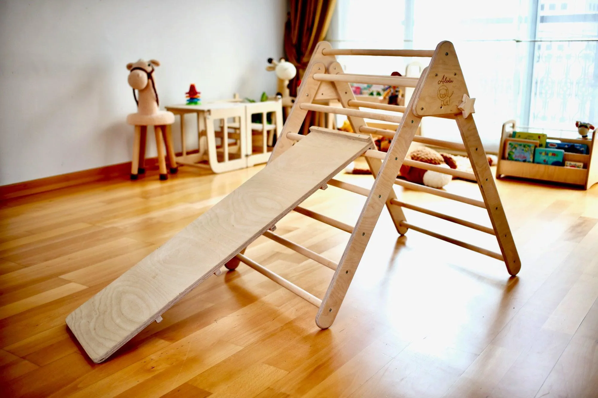3 Size Montessori Triangle Climber Set | Indoor Playground for Kids