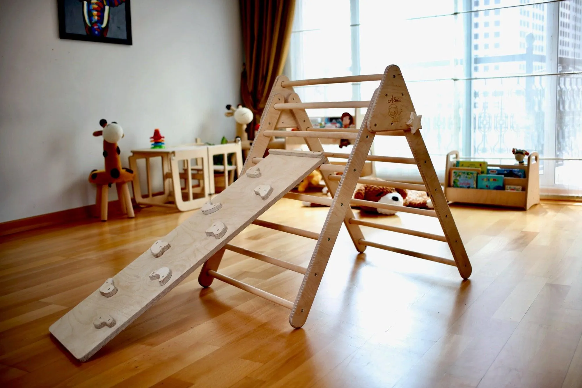 3 Size Montessori Triangle Climber Set | Indoor Playground for Kids