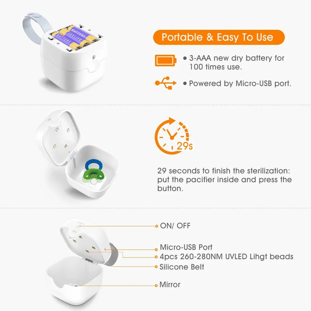 59S PaciPod UVC Pacifier Sterilising Box