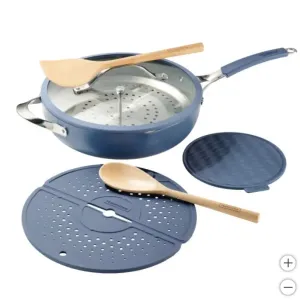 6 Piece Ceramic Nonstick All in One Plus Pan Set