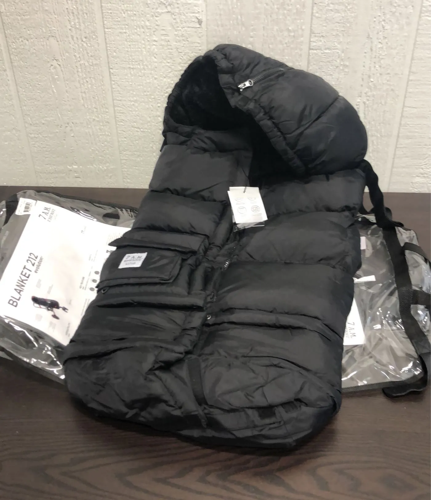 7 A.M. Enfant Blanket 212 Evolution, Black