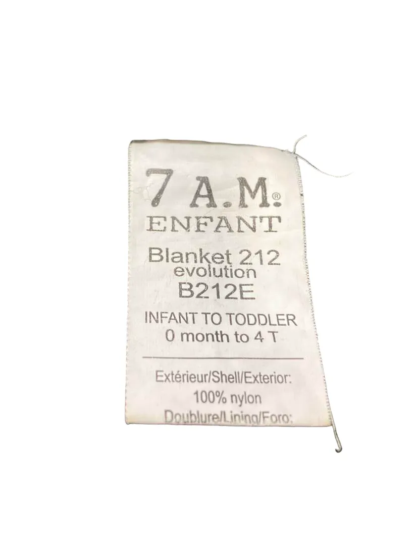 7 A.M. Enfant Blanket 212 Evolution, Black