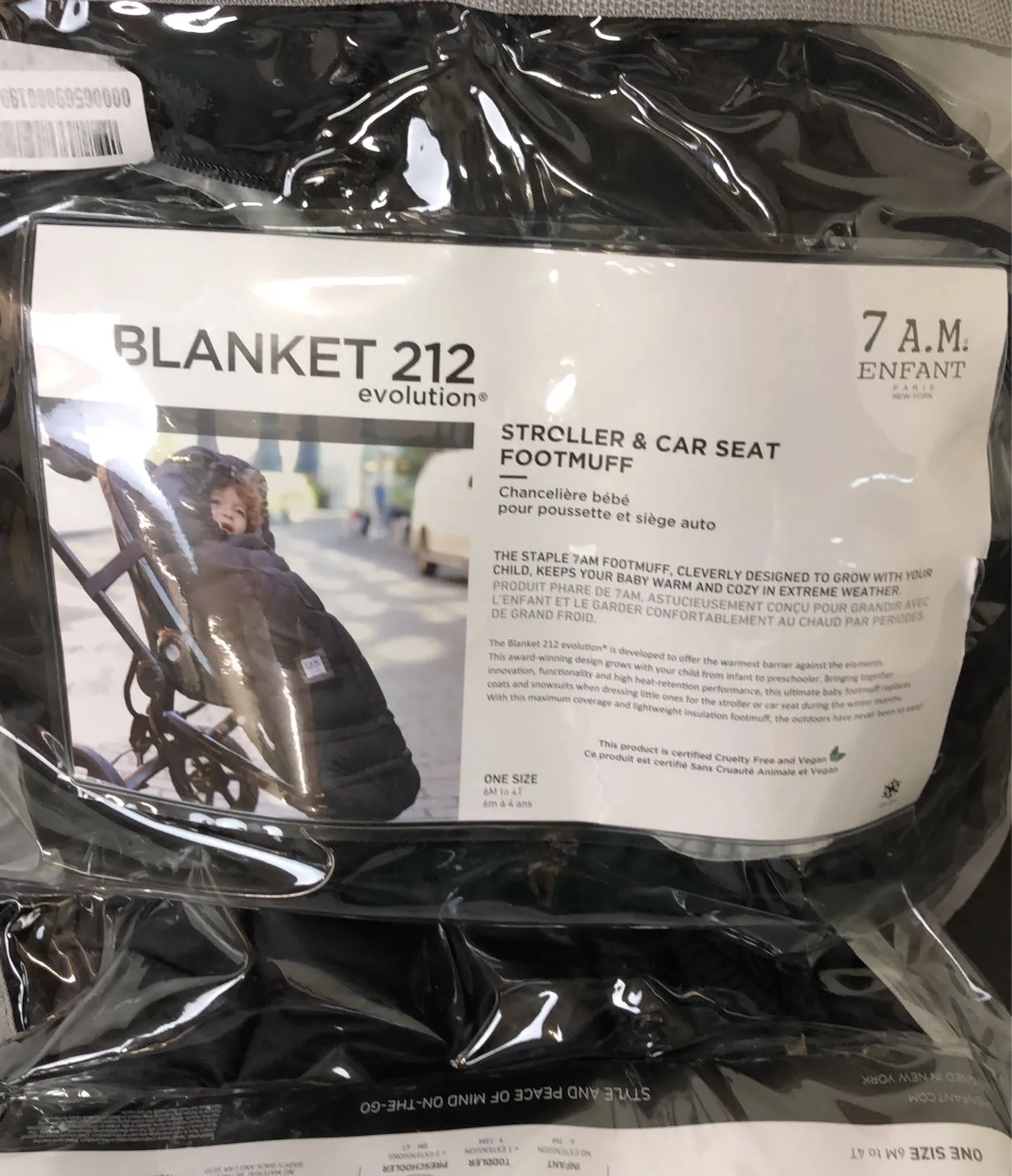 7 A.M. Enfant Blanket 212 Evolution, Black