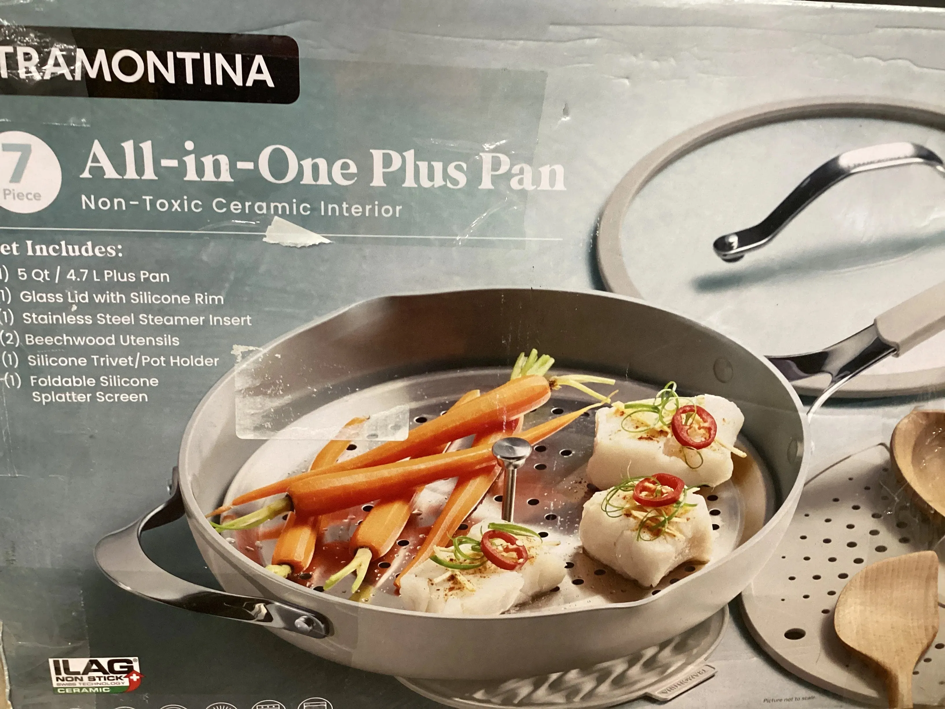 7 Piece Ceramic Nonstick All in One Plus Pan Set