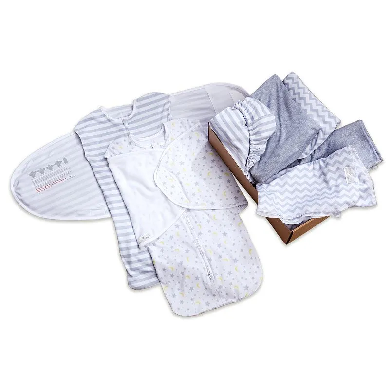 7-Piece Swaddle and Sheet Set