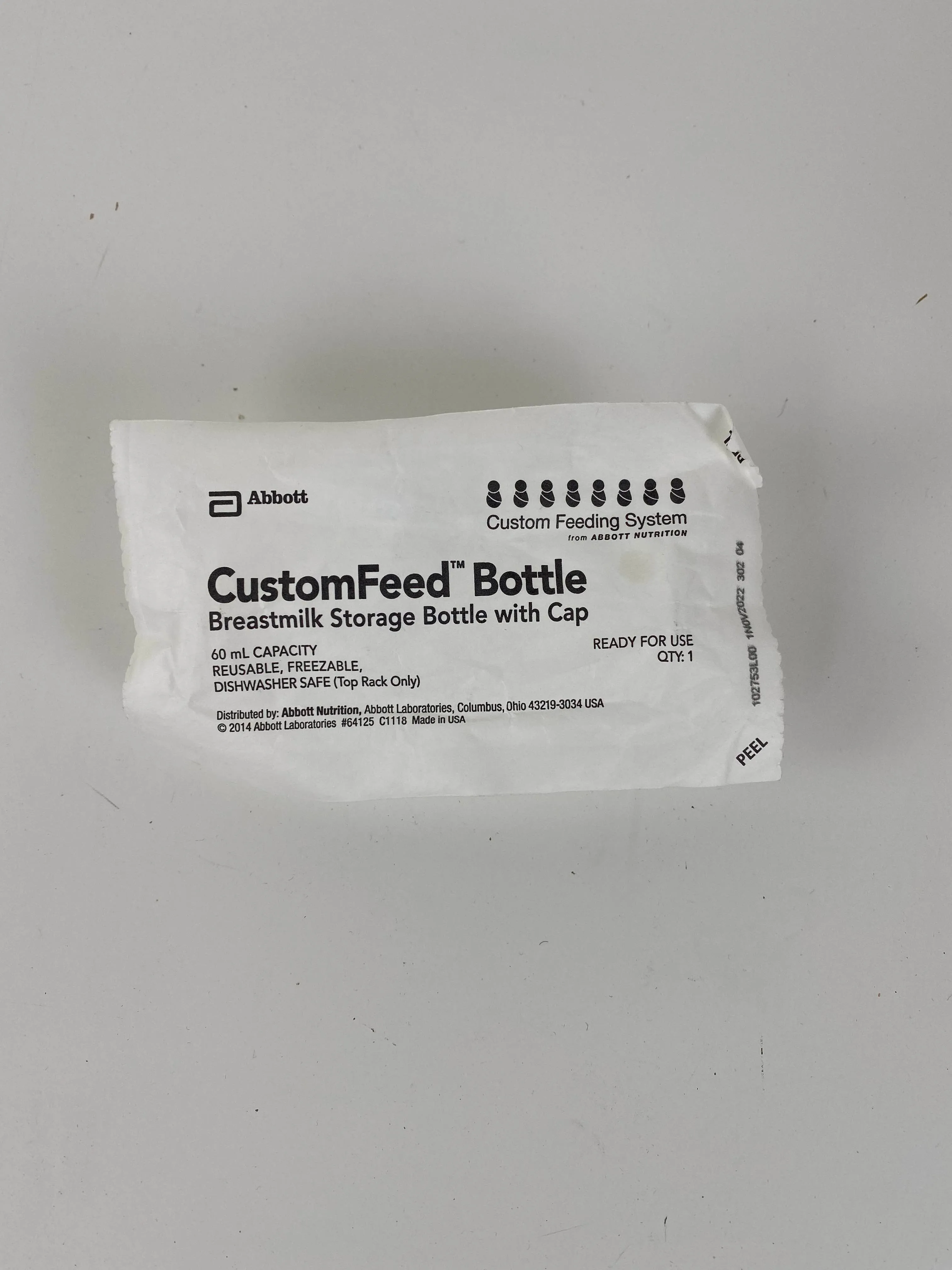 Abbott CustomFeed Breastmilk Storage Bottles
