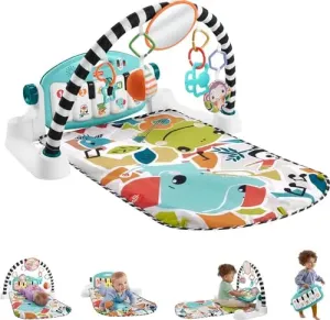 Activity Mat Glow and Grow Kick & Play Piano Gym Blue