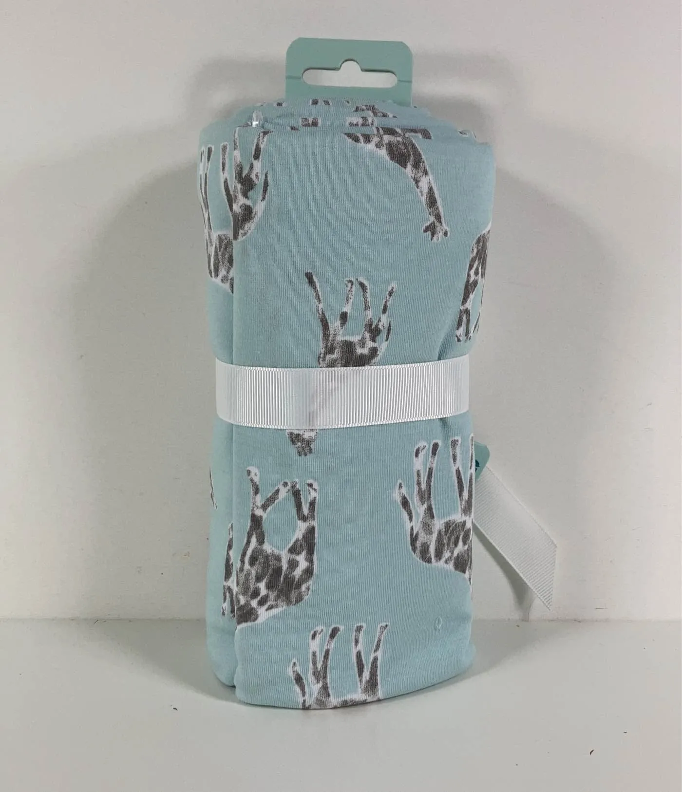 Aden   Anais Comfort Knit Swaddle Blanket, Jade Giraffes