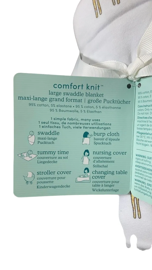 Aden   Anais Comfort Knit Swaddle Blanket, Jungle Jammin