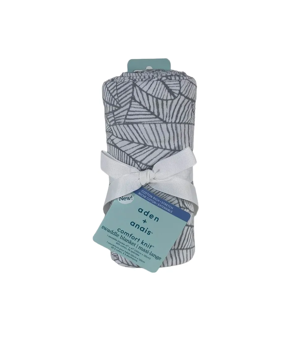 Aden   Anais Comfort Knit Swaddle Blanket, Zebra Plant