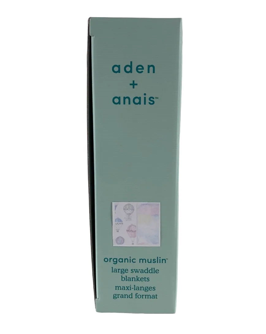 Aden   Anais Large Cotton Muslin Swaddle, 2 Pack, Above the Clouds