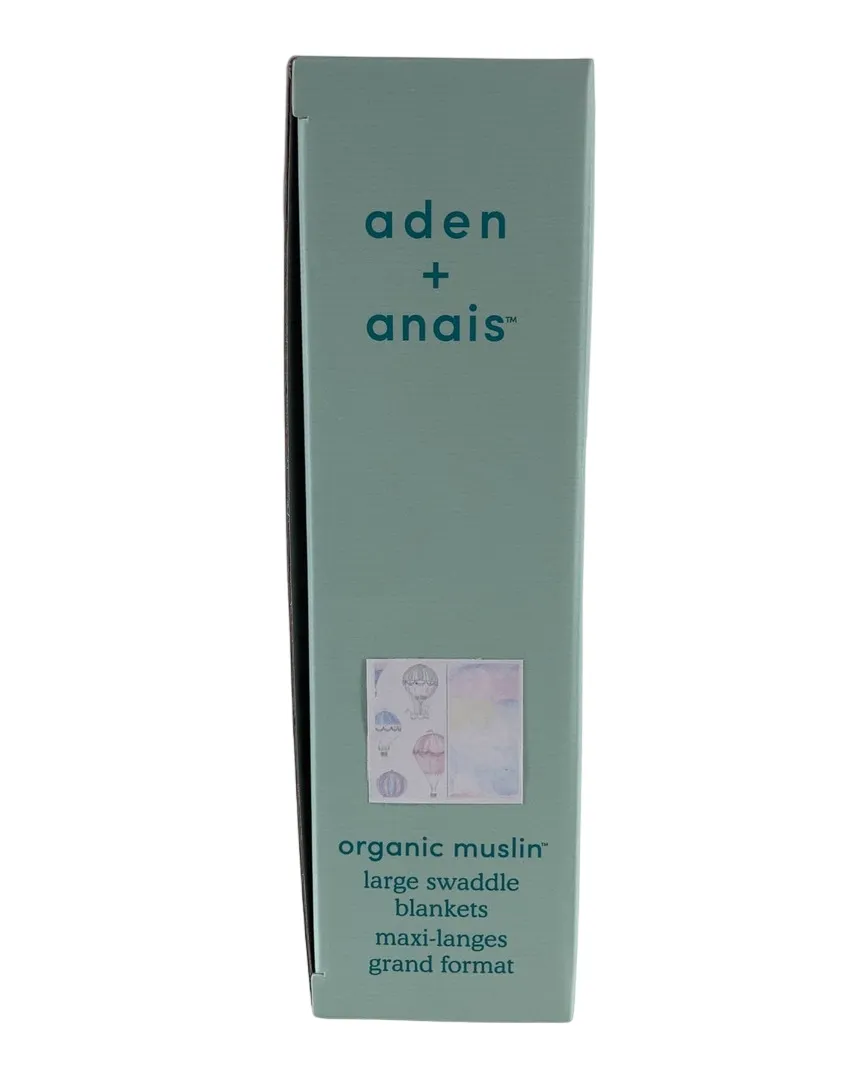 Aden   Anais Large Cotton Muslin Swaddle, 2 Pack, Above the Clouds