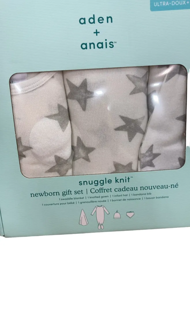 Aden   Anais Snuggle Knit Newborn Gift Set, Star, Small (0-3 months)