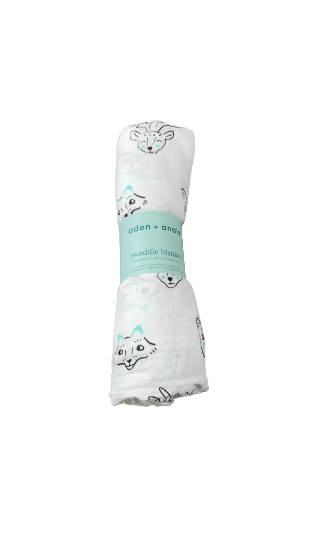 Aden   Anais Swaddle Blanket, Animal Faces