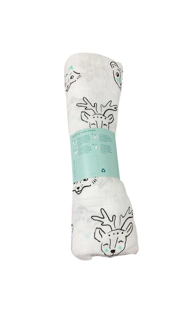 Aden   Anais Swaddle Blanket, Animal Faces