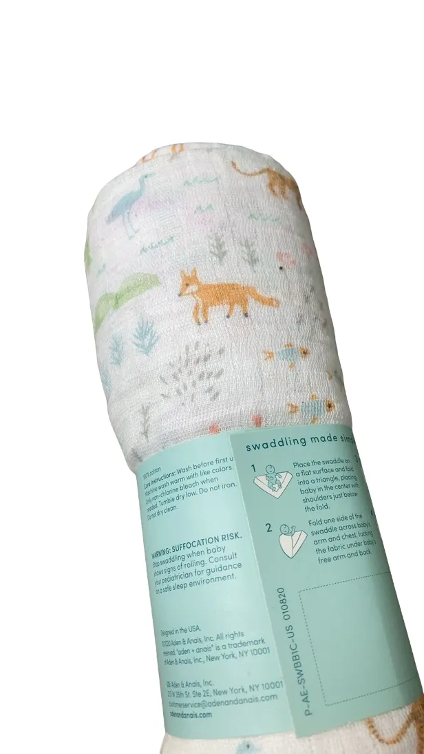 Aden   Anais Swaddle Blanket, Animals