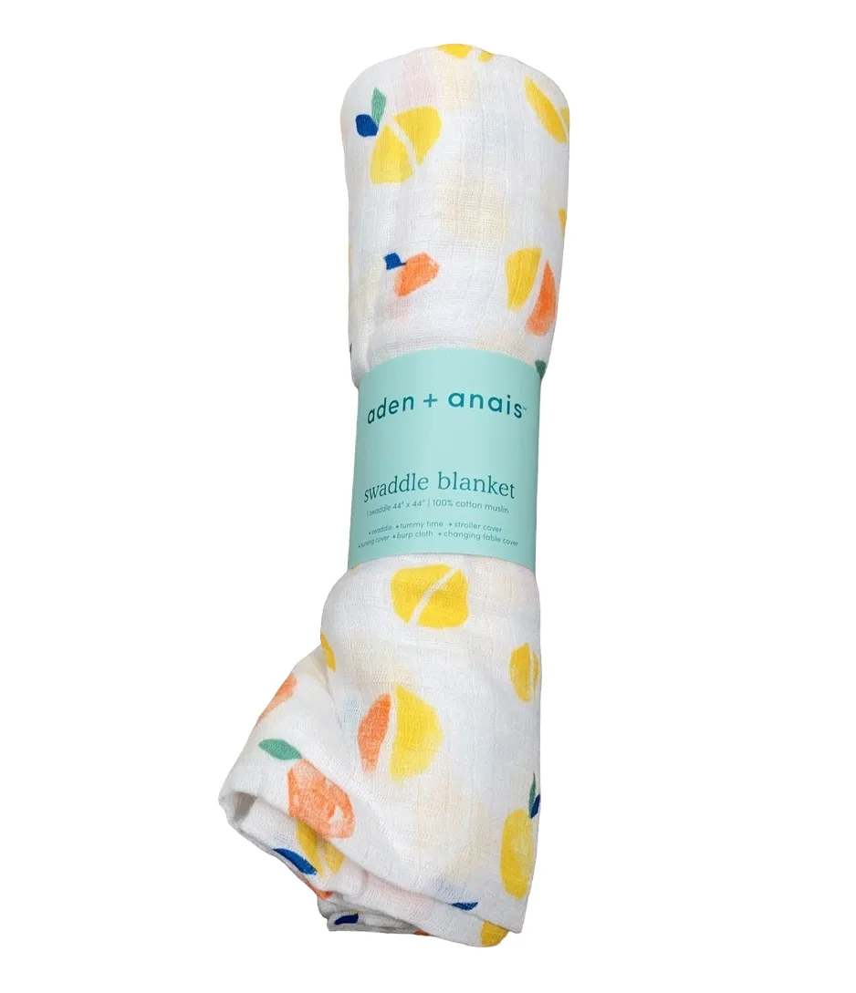 Aden   Anais Swaddle Blanket, Citrus