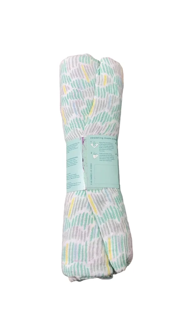 Aden   Anais Swaddle Blanket, Green Stripes