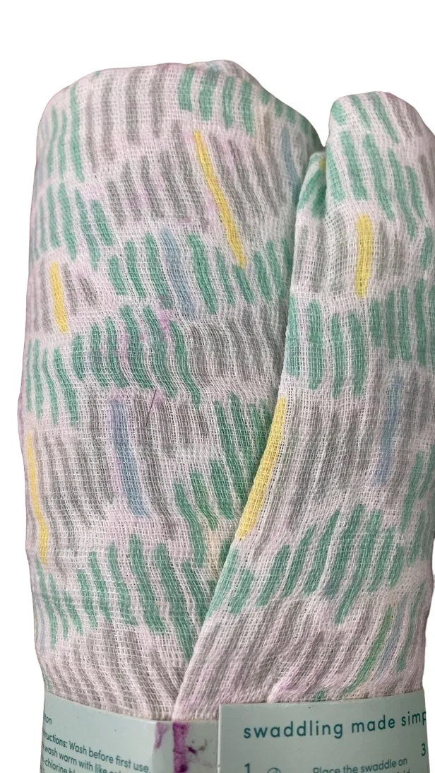 Aden   Anais Swaddle Blanket, Green Stripes
