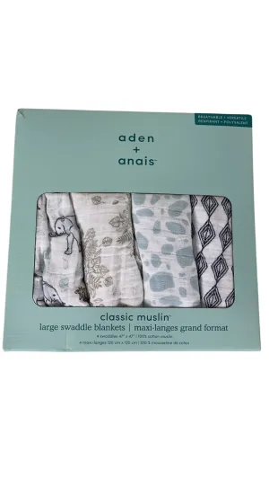 Aden   Anais Swaddle Blanket, Jungle 4-pack