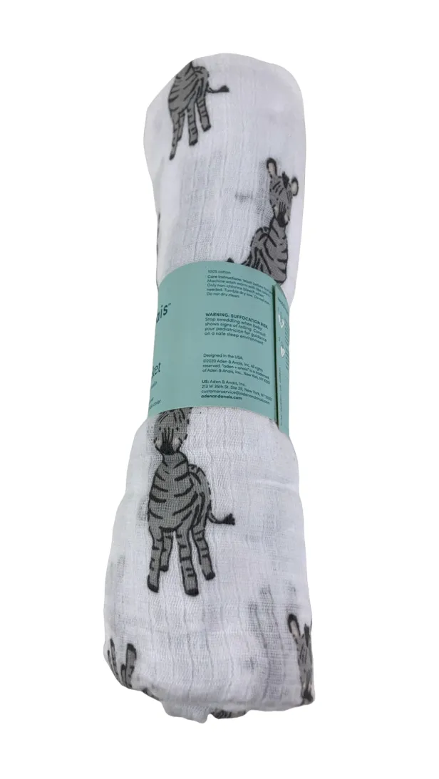 Aden   Anais Swaddle Blanket, Safari Babes Zebra