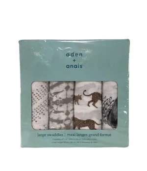 Aden   Anais Swaddle Classic Muslin 4 Pack Jungle Jam 47" x 47"