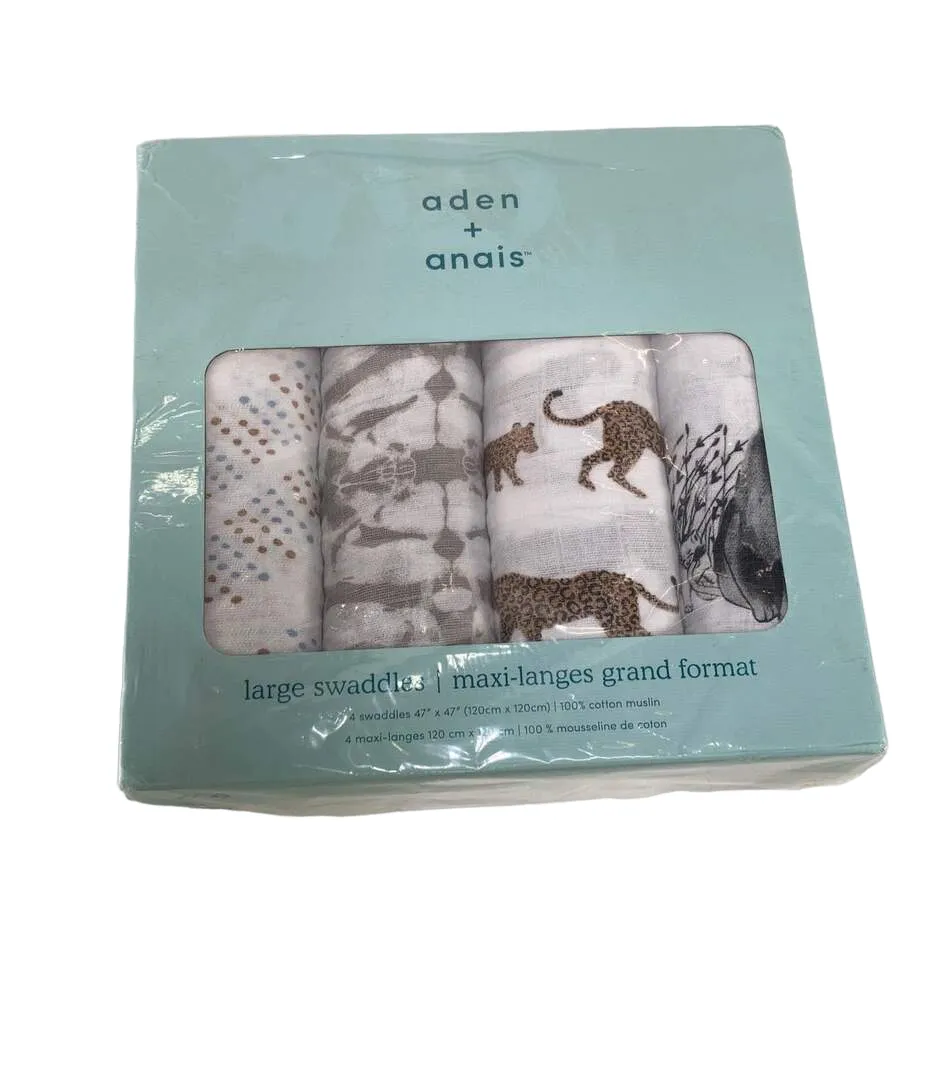 Aden   Anais Swaddle Classic Muslin 4 Pack Jungle Jam 47" x 47"