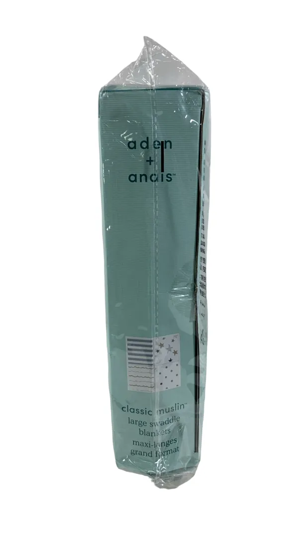 Aden   Anais Swaddle Classic Muslin 4 Pack Rock Star 47" x 47"