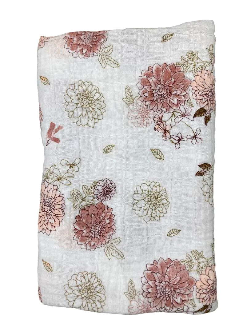Aden   Anais Swaddle Cotton Muslin 3 Pack Dahlias 47" x 47"