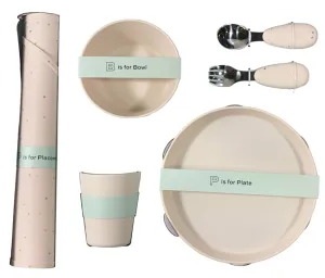 AEIOU Toddler Tableware Gift Set, Oat