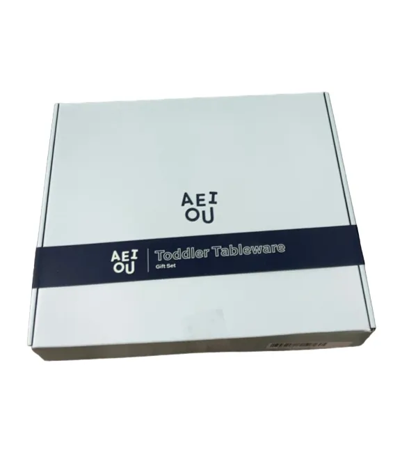 AEIOU Toddler Tableware Gift Set, Sage