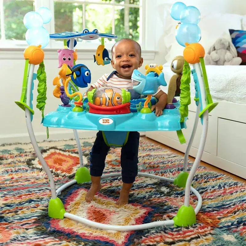 Baby Activity Center Jumper with Interactive Toys, Lights, Songs & Sounds, 6-12 Months (Blue)