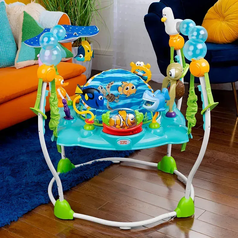 Baby Activity Center Jumper with Interactive Toys, Lights, Songs & Sounds, 6-12 Months (Blue)