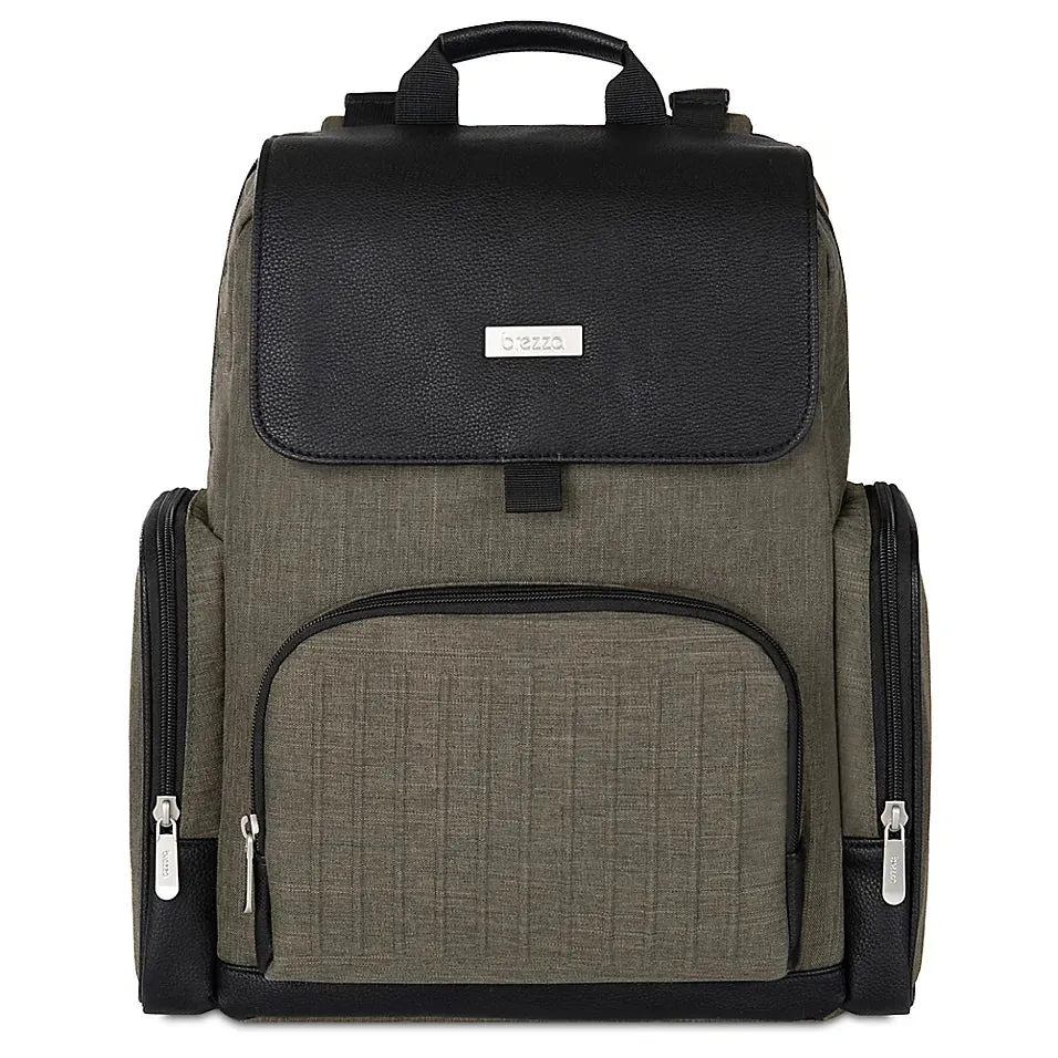 Baby Brezza Dante Back Pack Diaper Bag - Olive
