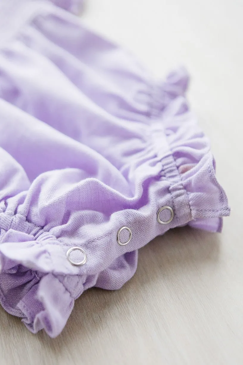 Baby Lennon Romper in Lavender