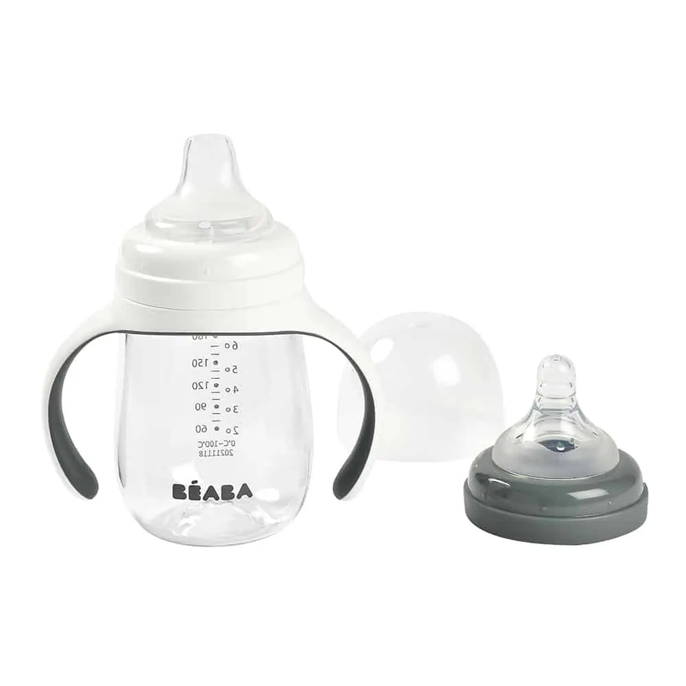 Beaba 2 In1 Bottle To Sippy Learning Cup 210ml