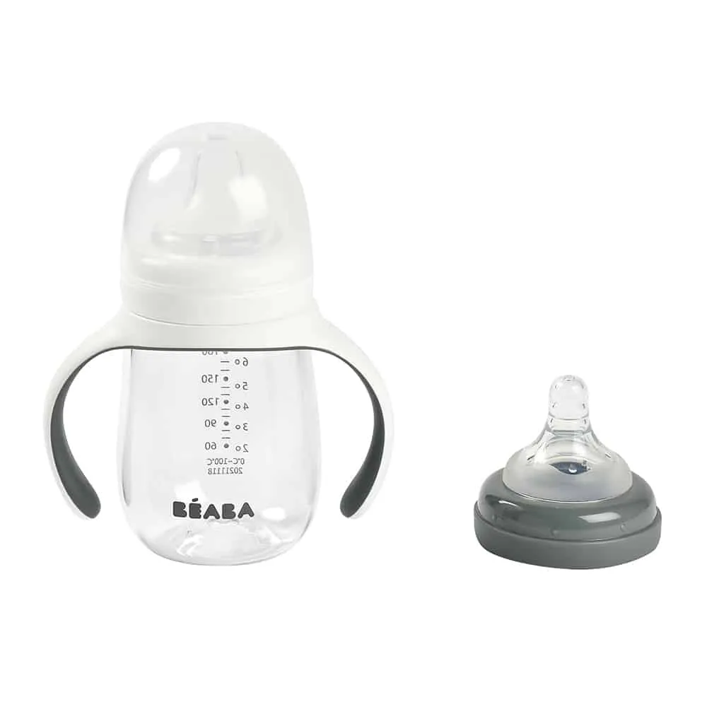 Beaba 2 In1 Bottle To Sippy Learning Cup 210ml