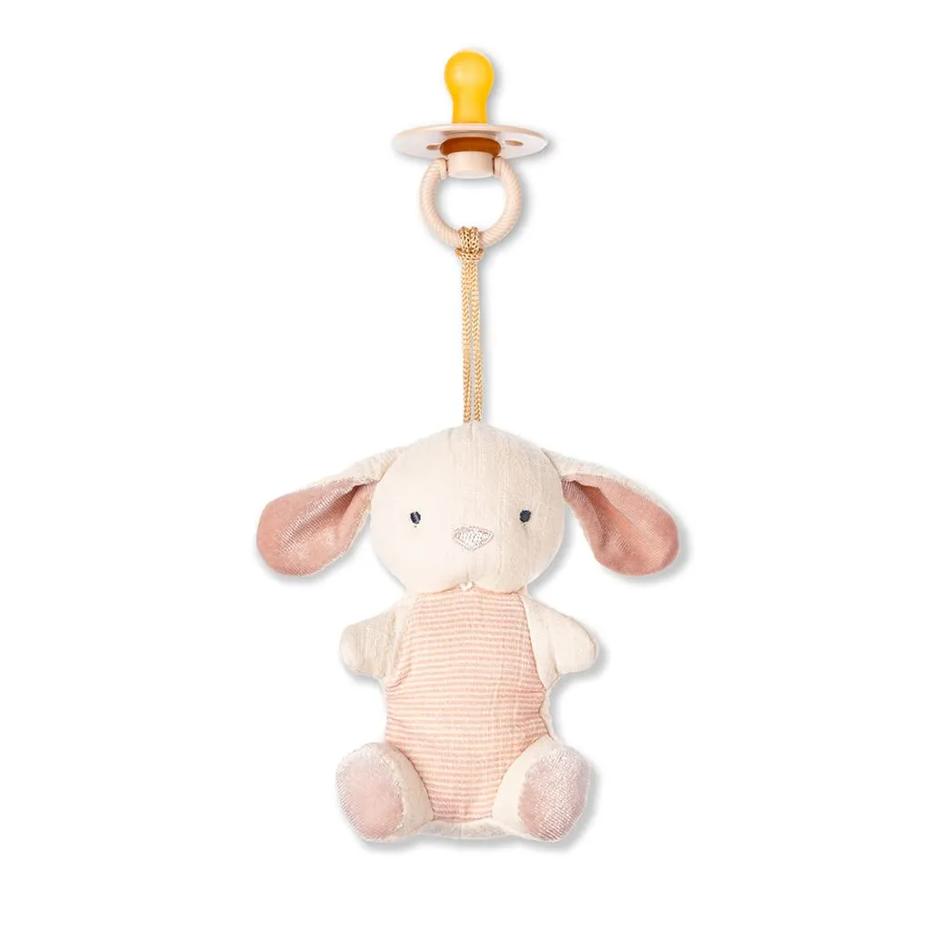 Bitzy Pal Natural Rubber Pacifier and Lovey