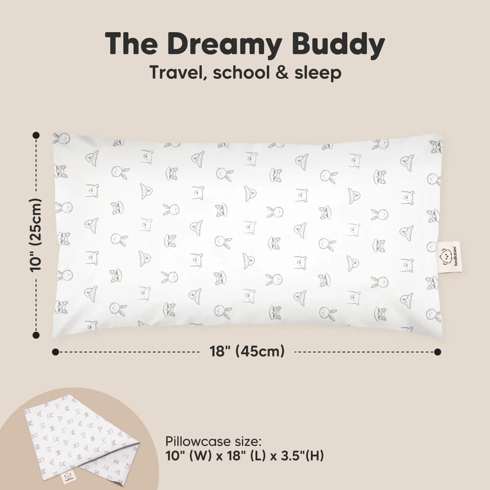 Buddy Toddler Pillow (KeaDoodles)
