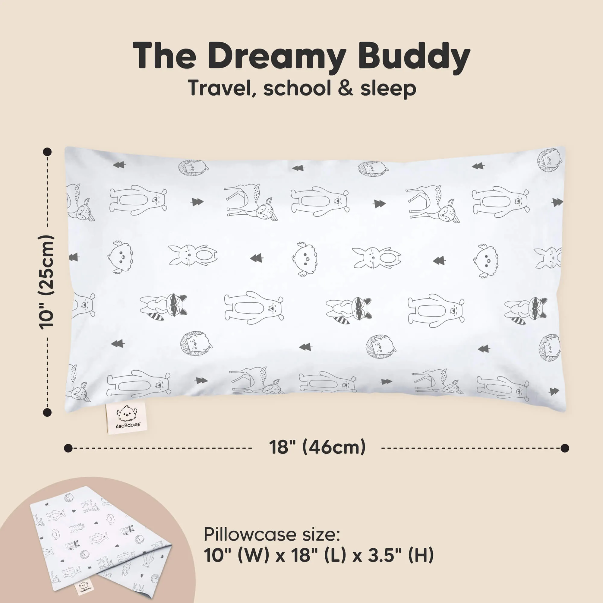 Buddy Toddler Pillow (KeaFriends)